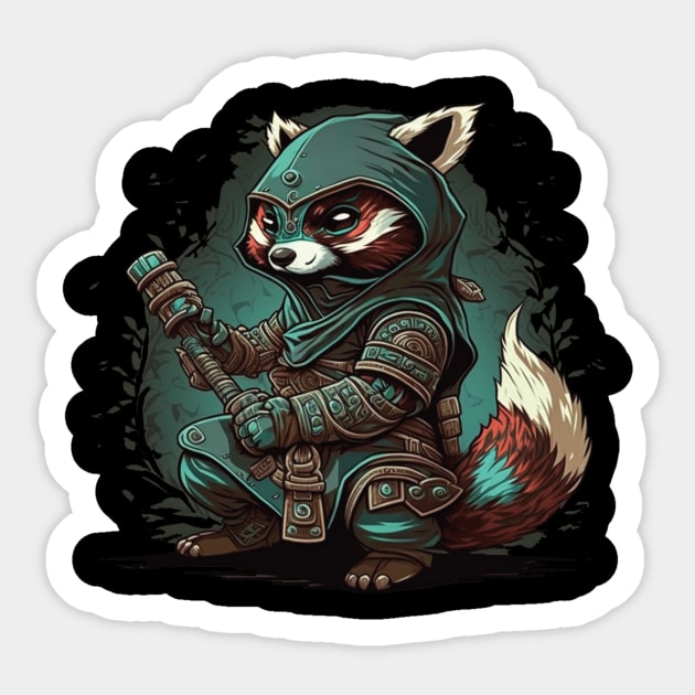 racoon fantasy Sticker by Trontee